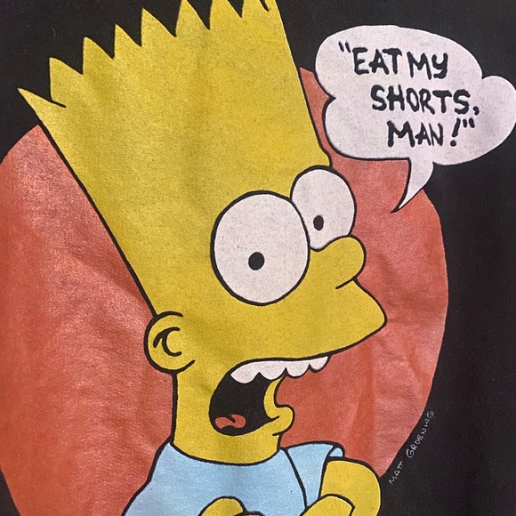 Vintage Bart Simpson Sweatshirt 1990 - Picture 2 of 6